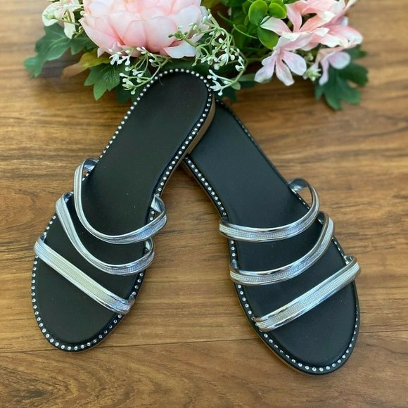 Womens Shoes Strappy‎ Sandals Size 5 Ladies Flats - Picture 8 of 8